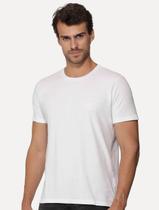 Camiseta Guess Masculina Triângulo Relevo Peito Branca Camiseta Guess Masculina Triângulo Relevo Peito Branca