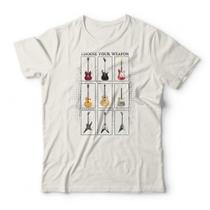 Camiseta Guitar Weapons Studio Geek Camiseta Guitar Weapons Studio Geek