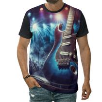 Camiseta Guitarra Elétrica Instrumento Musical Rock Música