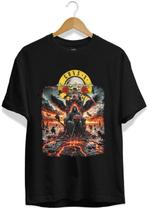 Camiseta Guns and Roses - Estampa Rock Clássico Unissex