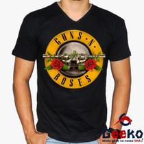 Camiseta Guns N Roses 100% Algodão Rock Geeko