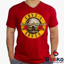 Camiseta Guns N Roses 100% Algodão Rock Geeko