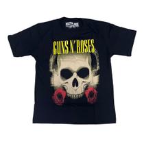 Camiseta Guns N Roses Axl Rose Slash Logo Blusa Rock Mr338