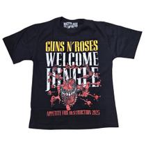 Camiseta Guns N' Roses Banda de Rock Blusa Adulto Banda Rock Mr461 Camiseta Guns N' Roses Banda de Rock Blusa Adulto Banda Rock Mr461