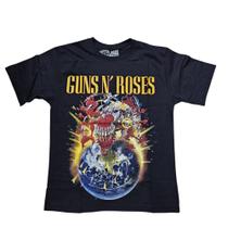 Camiseta Guns N' Roses Banda de Rock Blusa Adulto Banda Rock Mr468 Camiseta Guns N' Roses Banda de Rock Blusa Adulto Banda Rock Mr468