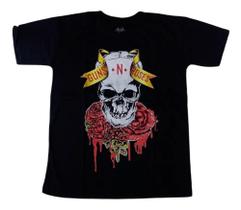 Camiseta Guns N' Roses Blusa Adulto Unissex Banda de Rock Epi061 BM