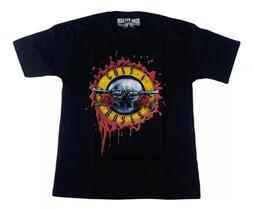 Camiseta Guns N' Roses Blusa Adulto Unissex Banda de Rock Mr317 BM
