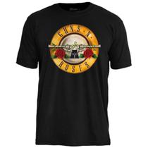 Camiseta Guns N' Roses Bullet Logo Original Stamp Ts1464