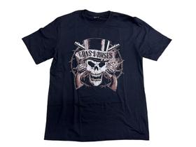 Camiseta Guns N' Roses Caveira Blusa Adulto Unissex Banda de Rock Hcd583 BM