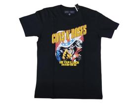 Camiseta Guns N Roses Caveira Slash Oficial FN341