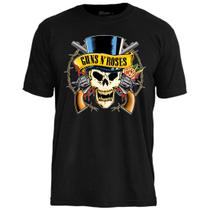 Camiseta Guns N' Roses Top Hat - Stamp