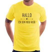 Camiseta Hallo, Ich Bin Neu Hier - Foca na Moda