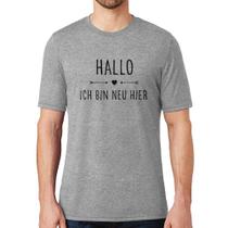 Camiseta Hallo, Ich Bin Neu Hier - Foca na Moda