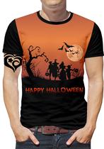 Camiseta Halloween PLUS SIZE Masculina Terror Abobora est3