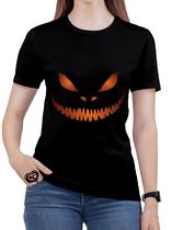 Camiseta Halloween PLUS SIZE Terror Feminina Blusa est1