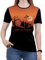 Camiseta Halloween PLUS SIZE Terror Feminina Blusa est3