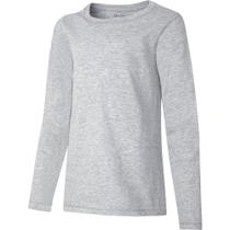 Camiseta Hanes Comfortsoft de manga comprida para meninas, aço leve