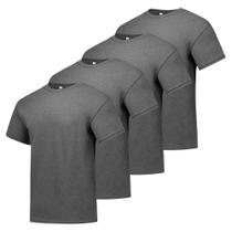 Camiseta Hanes Essentials Manga Curta 4 Unidades 3XL