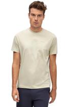 Camiseta Hangar 33 Em Malha Cotton Estampada Bege Camiseta Hangar 33 Em Malha Cotton Estampada Bege