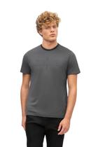 Camiseta Hangar 33 Em Malha Estampada Cinza Camiseta Hangar 33 Em Malha Estampada Cinza