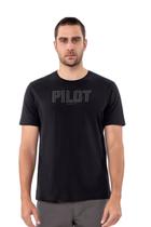 Camiseta Hangar 33 Estampa Pilot Preto Camiseta Hangar 33 Estampa Pilot Preto