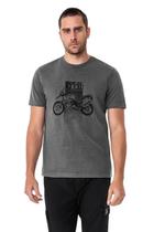 Camiseta Hangar 33 Estonada Motorcycle Cinza Camiseta Hangar 33 Estonada Motorcycle Cinza