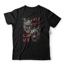 Camiseta Hannya Hate Love Studio Geek Camiseta Hannya Hate Love Studio Geek
