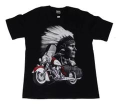 Camiseta Harley Davidson Indian Índio Blusa Adulto Moto Hcd410 BM