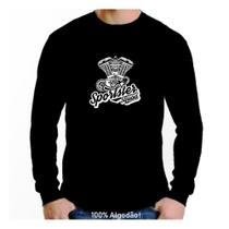 Camiseta harley davidson manga longa algodão preta Camiseta harley davidson manga longa algodão preta