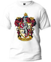 Camiseta Harry Potter Grifinória Básica Malha Algodão 30.1 Masculina e Feminina Manga Curta