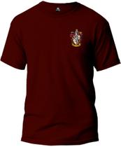 Camiseta Harry Potter Grifinória Classic Feminina 100% Algodão Primeira Linha Gola Redonda