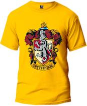 Camiseta Harry Potter Grifinória Masculina Básica Fio 30.1 100% Algodão Manga Curta Premium