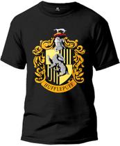 Camiseta Harry Potter Lufa-Lufa Masculina Básica Fio 30.1 100% Algodão Manga Curta Premium