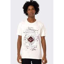 Camiseta Harry Potter Mapa do Maroto Off White Original Oficial Moda Geek Presente qualidade