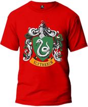 Camiseta Harry Potter Sonserina Básica Malha Algodão 30.1 Masculina e Feminina Manga Curta