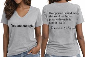 Camiseta HDDXYF You are Enough Mental Health Awareness Unissex Camiseta HDDXYF You are Enough Mental Health Awareness Unissex