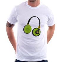 Camiseta Headphone Verde - Foca na Moda