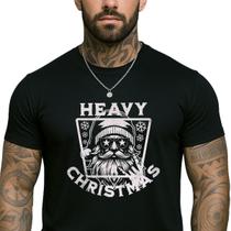 Camiseta Heavy Cristhmas Papai Noel Rock Metal Camiseta Heavy Cristhmas Papai Noel Rock Metal
