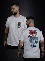 Camiseta Heavy Logo Trouble Branca Camiseta Heavy Logo Trouble Branca