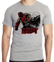 Camiseta HellBoy Pistol Blusa criança infantil juvenil adulto camisa tamanhos