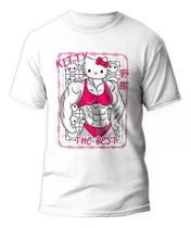 Camiseta Hello Kitty Maromba - Treino e Bodybuilding em Algodão