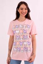 Camiseta Hello Kitty My Melody e Kuromi Trio Camiseta Hello Kitty My Melody e Kuromi Trio