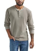 Camiseta Henley con Mangas Largas de Tela Waffle Wrangler Authentics Talle Mediano Camiseta Henley con Mangas Largas de Tela Waffle Wrangler Authentics Talle Mediano