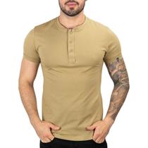 Camiseta Henley VersatiOld Bege
