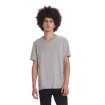 Camiseta Hering Decote V Básica World Masculina Cinza