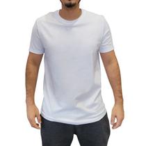 Camiseta Hering Masculina Branca Básica Lisa World 100% Algodão