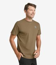 Camiseta Heritage Patch Heathered Tee Masc - Marrom - The North Face