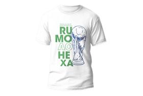 Camiseta hexa trofeu brasil branca