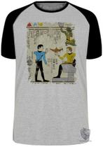 Camiseta Hieróglifos Star Trek Blusa Plus Size extra grande adulto ou infantil