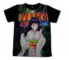 Camiseta Hinata Hyuga Blusa Adulto Unissex Anime Naruto A315 BM